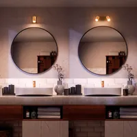 KOHTVALGUSTI KOSIPO SPOT 3X5W IP44 ÜMMARGUNE MUST-MESSING