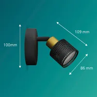 KOHTVALGUSTI NIALL SPOT 35W MUST-MESSING