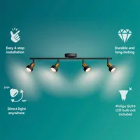 KOHTVALGUSTI CONDUIT SPOT 4X35W MUST-MESSING