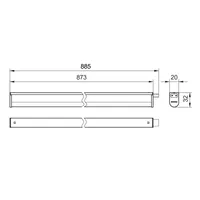 SIINIVALGUSTI PROJECTLINE 90CM 3XCCT 1200LM