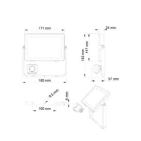 LED PROŽEKTOR PROJECTLINE 30W 3000K SENSOR