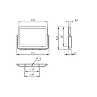 LED PROŽEKTOR PROJECTLINE 20W 4000K