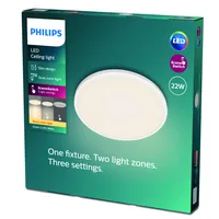 PLAFOON OZZIET CL570 SS 22W 2700K VALGE