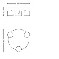 KOHTVALGUSTI STAR 3X4.5W SELV ALUMIINIUM