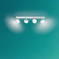 KOHTVALGUSTI BRACIA SPOT 4X5.5W 2700K VALGE