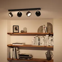 KOHTVALGUSTI BRACIA SPOT 4X5.5W 2700K MUST