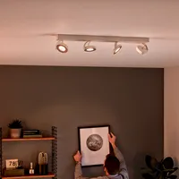 KOHTVALGUSTI CLOCKWORK 4X4.5W SELV VALGE