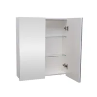 PEEGELKAPP AQUALINE SLIM 60X16X70CM VALGE