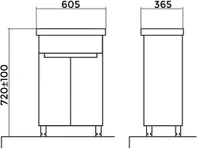 VALAMUKAPP AQUALINE PREMIUM PLUS SLIM 60CM VALAMUGA