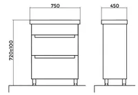 VALAMUKAPP AQUALINE PREMIUM ARTE 75CM VALAMUGA HALL MATT