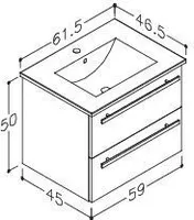 VALAMUKAPP RB BATHROOM 61CM VALAMUGA MUST TAMM