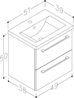 VALAMUKAPP RB BATHROOM 51CM VALAMUGA HELE TAMM