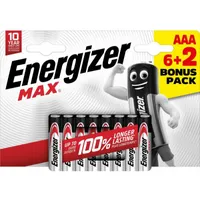 PATAREI ENERGIZER MAX ALKALINE AAA CHP8 8TK PAKIS