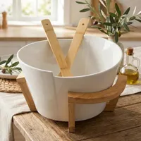 SALATIKAUSS ALTOM DESIGN BAMBUSPÕHJA JA LUSIKATEGA 29X25X16CM