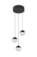 RIPPVALGUSTI REALITY SENTA LED 3 20CM MATT MUST/KROOM