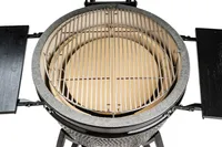 GRILL HOOVI KAMADO LARGE MUST KÜPSETUSSÜSTEEMIGA 22"