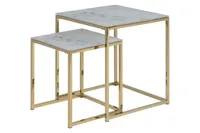 ABILAUAD 2TK ALISMA 35X35XH40CM, 45X45XH50CM, VALGE