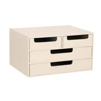 DOKUMENDISAHTLID WILMA 34X26X18.5CM, KREEM