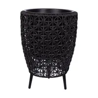 LILLEPOTT WICKER 38X38XH54CM, MUST