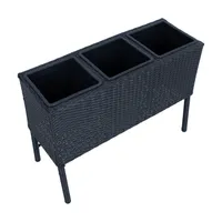 LILLEKAST WICKER 78X33XH54CM, MUST