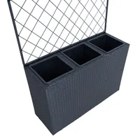 LILLEKAST WICKER TAIMETOEGA 83X29XH55/146CM, MUST