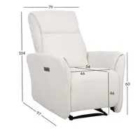 TUGITOOL HEIDY ELEKTIRLINE RECLINER, VALGE