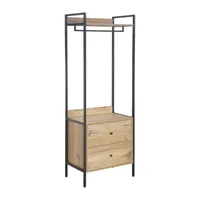 ESIKURIIUL HANNES 64X40XH180CM, RUSTIK MELAMIIN