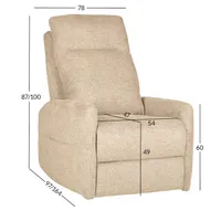 TUGITOOL KATY ELEKTRILINE RECLINER + MASSAAŽ, BEEŽ