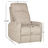 TUGITOOL KATY ELEKTRILINE RECLINER + MASSAAŽ, HALL