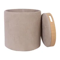 TUMBA/LAUD HIRO D34.5XH37CM, BEEŽ, PANIPAIGAGA