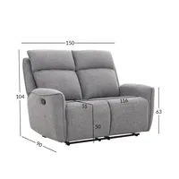 DIIVAN MAREN 2-KOHALINE MANUAALNE RECLINER, HALL