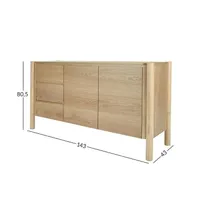 KUMMUT GARDENIA 143X43XH80.5CM, TAMM