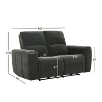 DIIVAN MATIAS 2-KOHALINE ELEKTRILINE RECLINER, HALL