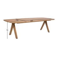 LAUD ROCA 280X11XH76CM, TIIKPUU