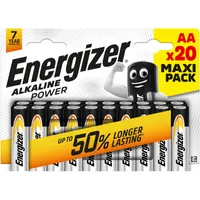 PATAREI ENERGIZER ALKALINE POWER AA 20TK PAKIS