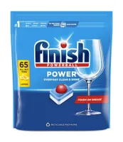 NÕUDEPESUMASINA KAPSLID FINISH POWER LEMON 65TK PAKIS