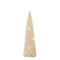 JÕULUKAUNISTUS KUUSK LED TULEDEGA 12X12X41CM