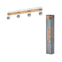 KOHTVALGUSTI OSRAM LED WOOD LINE 4XGU10 VALGE/PUIT