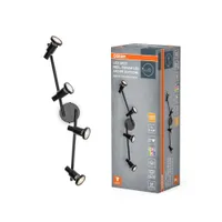 KOHTVALGUSTI OSRAM LED GU10 4X3,4W HÄMARDATAV MUST