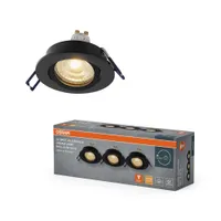 KOHTVALGUSTI LED SÜVISTATAV CLICK GU10 4,5W MUST