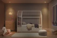 KOHTVALGUSTI LED SÜVISTATAV WOOD GU10 4,5W SATIINNIKKEL