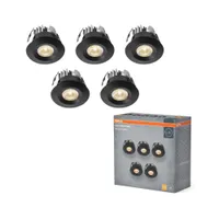 KOHTVALGUSTI LED SÜVISTATAV MINI 6W MUST