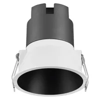 KOHTVALGUSTI LED SÜVISTATAV TWIST 93MM 5W VALGE/MUST