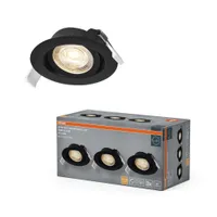 KOHTVALGUSTI LED SÜVISTATAV SIMPLE 4,9W HÄMARDATAV MUST