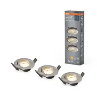 KOHTVALGUSTI LED SÜVISTATAV SIMPLE 3X4,9W HARJATUD NIKKEL