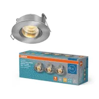 KOHTVALGUSTI LED SÜVISTATAV PRESS GU10 4,5W SATIINNIKKEL