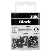 PUIDUKRUVI SUKI 4,0X20MM TX20 MUST 17TK PAKIS