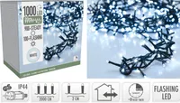 JÕULUVALGUSTUS SISE 1000LED IP44 VALGE VALGUS 20M