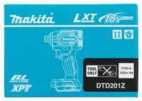 AKULÖÖKKRUVIKEERAJA MAKITA DTD201Z 18V ILMA AKU JA LAADIJATA