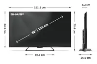 TELEVIISOR SHARP 50HR7265E 50" 4K UHD GOOGLE TV
